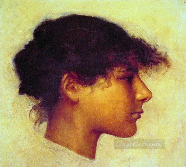 Cabeza de Ana Capril Retrato de niña John Singer Sargent Pintura al óleo